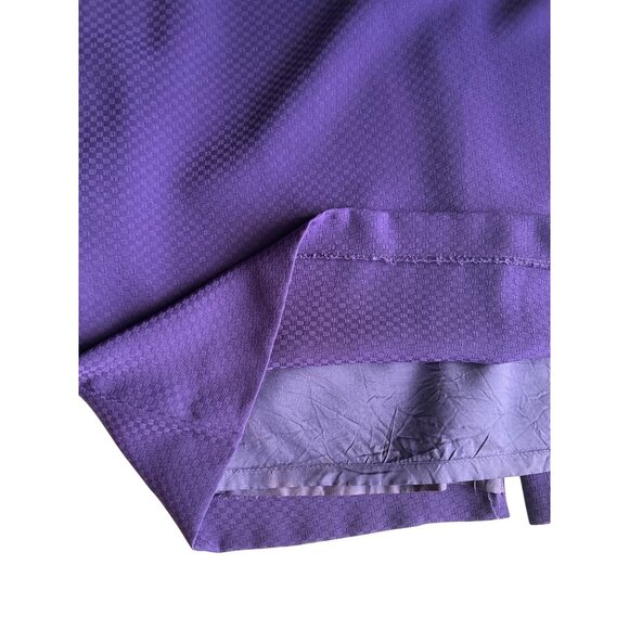 Maggy London Purple Midi Dress Scoop Neck & 3/4 Sleeves Size 10 - Picture 8 of 9